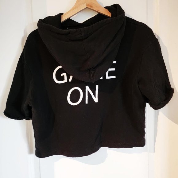 GAME ON Cropped Hoodie - Picture 2 of 3